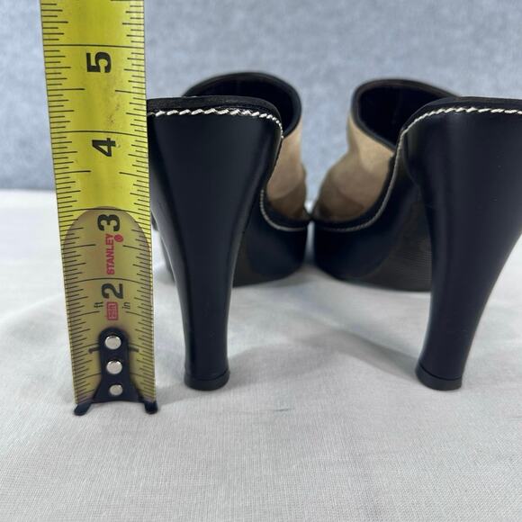 Coach Y2K Kieran Woman's sz 6 Patchwork Clog Heels Suede Platform Boho - Picture 7 of 8